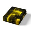 Yellow Black Bed Set 3D Glowing Buffalo Duvet Cover Single