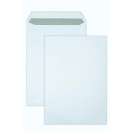 hoffnungsart 50x Versandtaschen DIN C4 A4 weiß peal&seal Klebestreifen ohne Fenster 324x229mm 100g/m2 (ohne Fenster)