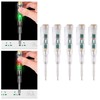 Kadimendium 5 Pcs Electrical Tester Pen Multifunctional Bright LED Light