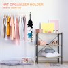 Baseball Cap Organizer - Hanging Hat Rack with 16 Stainless-Steel