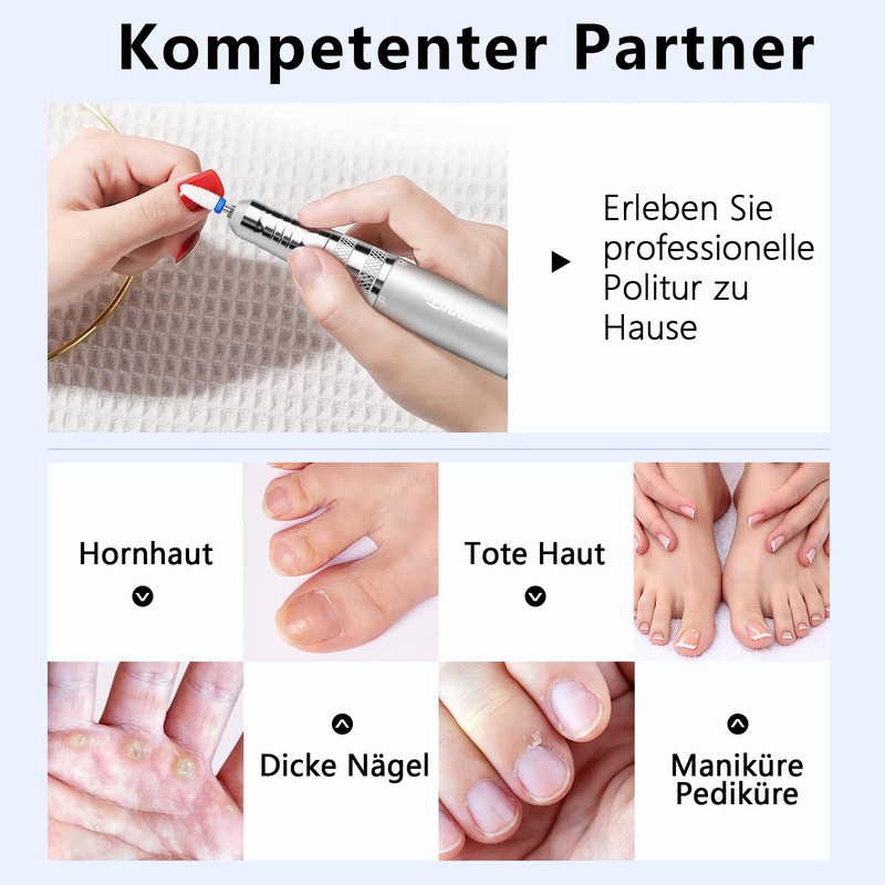 Enniewi Nail Cutter for Gel Nails 35000 U, Acrylic Nails,