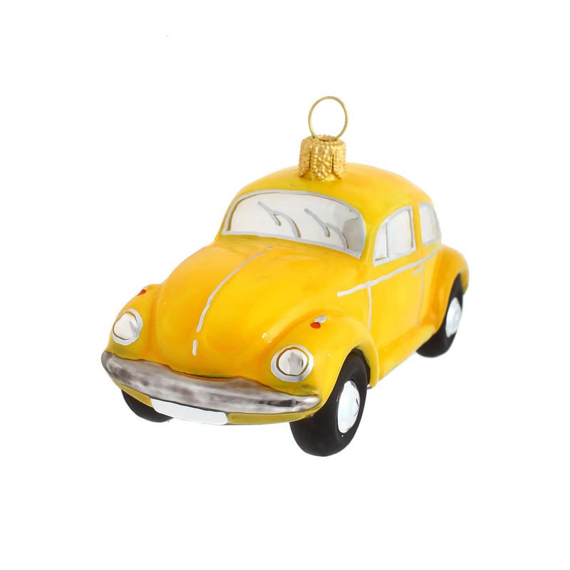Hamburger Weihnachtsontor - Christmas Tree Decoration - VW Beetle Yellow