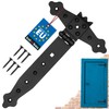 KOTARBAU® Cross Hinge Black 200 mm Shutter Hinge Black Band