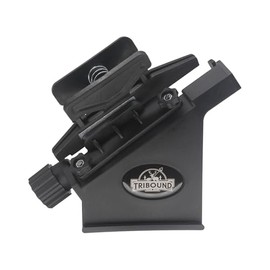 TRIBOUND Archery Fletching Jig with Straight and Right Helix Clamps, Arrow Feather Sticker Kit for DIY Repair (Black)