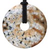 Lebensquelle Plus Ocean Jasper Gemstone Doughnut Pendant Diameter 40 mm