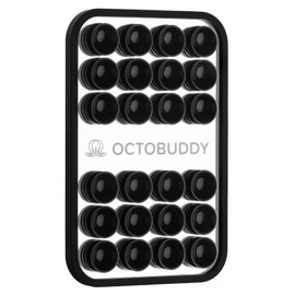 OCTOBUDDY Mirror - OG Suction Cup Phone Mount - Silicone Suction Grip Mobile Holder with Built-in Mirror - Hands-Free Selfies and Videos - Content Creator Accesory - 2.6″ x 3.9″, Empire Strikes Black