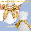 SCENEREAL Summer Floral Dog Bandana, Double Side Dog Scarf for