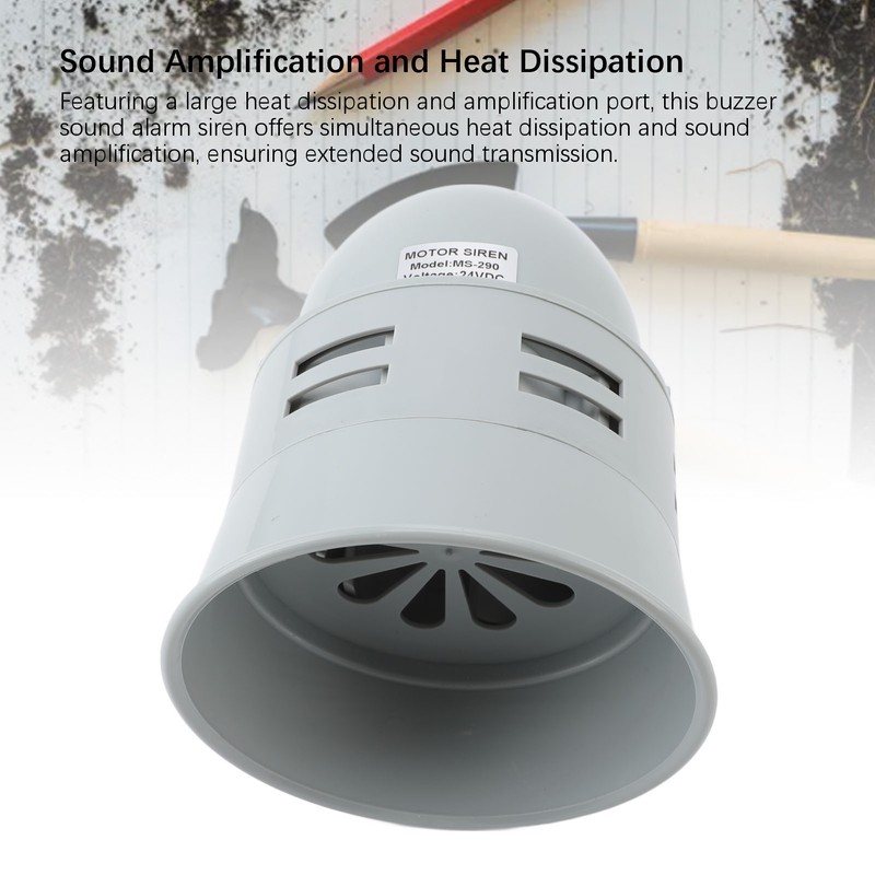 Electric Motor Siren 116dB Fire Alarm Buzzer Sound Alarm Horn