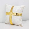 TCBESTO Sublimation Sequin Pillow Blanks 16''x16'' 2PCS Gold Reversible Sequin