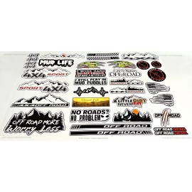 Own The Ave Inc. 10 Random Off Road Mountains 4x4 Lifted Truck Pick Up Vinyl Decal Sticker Pack