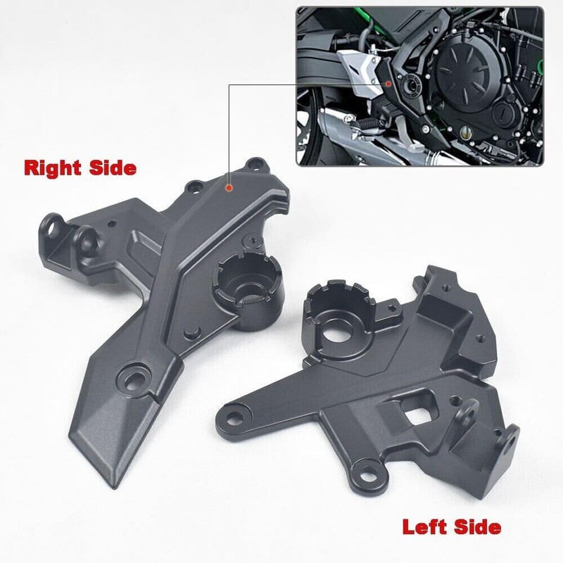 Front Footrest Foot Peg Pedal Bracket Compatible with Kawasaki Z650