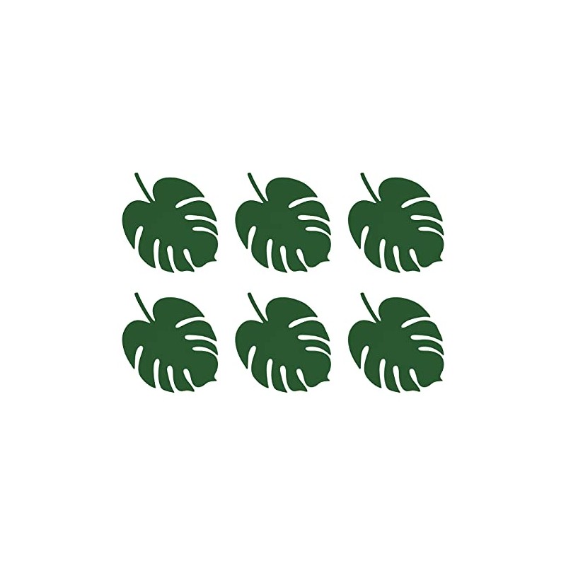 Aloha Tropical Leaves Place Cards x 6