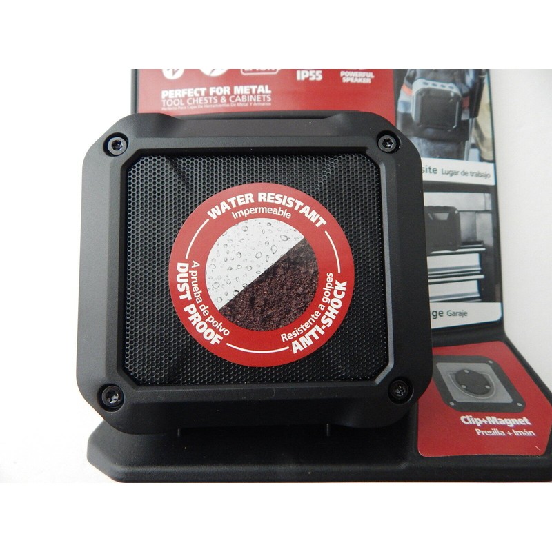 Universal Magnetic Water Resistant Dust Proof Bluetooth Speaker Black