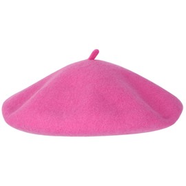 Umeepar Wool French Beret Hat for Women (Pink)