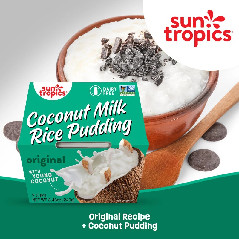 Sun Tropics Coconut Milk Rice Pudding Pack of 6 Dairy