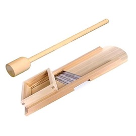 K&K Keramik Compact Size Beech Wood Cabbage Shredder PLUS Beech Wood Cabbage Stomper Imported From Germany
