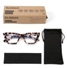GLINDAR Cat Eye Blue Light Locking Glasses Vintage Narrow Square