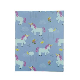 Creative Colors Back to School 2 Pocket Folders | Heavy Duty | Set of 4 Portfolios | Elementary Grade School | Fun Trendy Designs (Rainbows, Unicorns, Butterflies, Flowers)