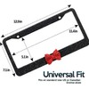 ZONETECH Shiny Bling Rhinestone License Plate Cover Frame (Red Bow
