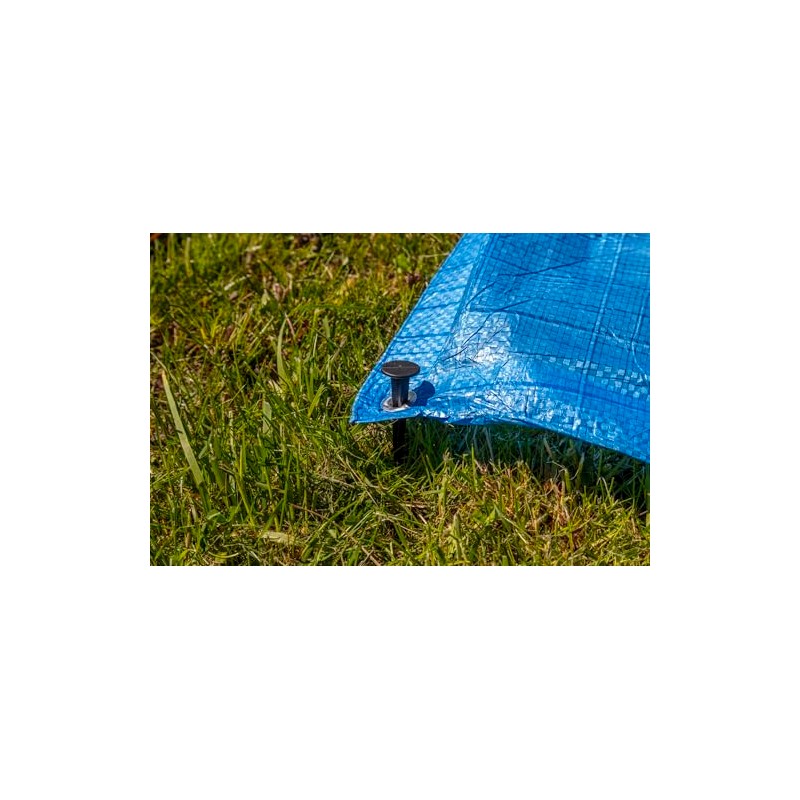 Garden - 50 x Weedproof Fabric Anchors and Nails -
