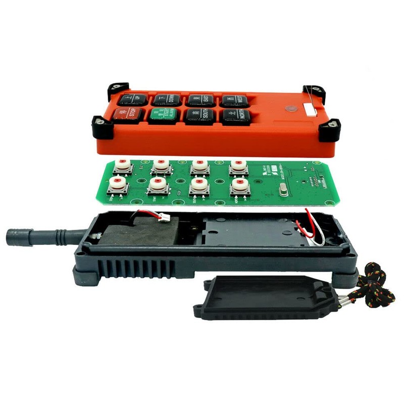 Wireless Crane Remote Control, 2X 8-Button Transmitter + 1x Receiver,