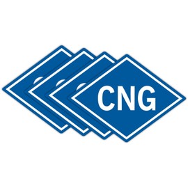 CNG Vinyl Stickers | Compressed Natural Gas Decals | Container Labels | Vinyl Markers