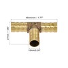 sourcing map Barb Hose Fitting 10mm OD Tee T Shape