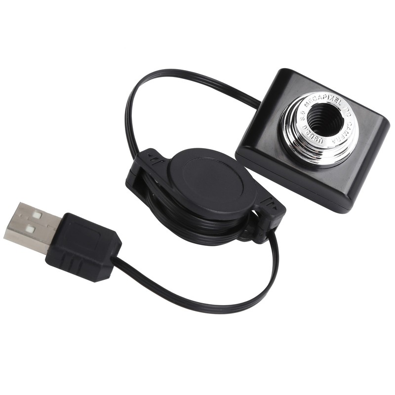 Webcam Clipon USB2.0 Camera with Retractable Cable 640 x 480