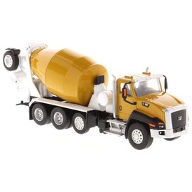 Diecast Masters 1:64 Caterpillar CT-660 con mezclador de concreto McNeilus Bridgemaster, serie Play & Collect camiones y equipos de construcción para gatos | Modelo a escala 1:64 Modelo coleccionable