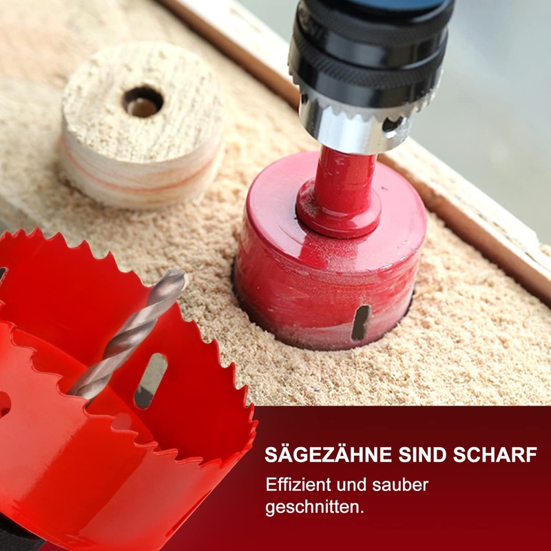 Hole Saw 55 mm, M42 HSS Hole Drill Set for