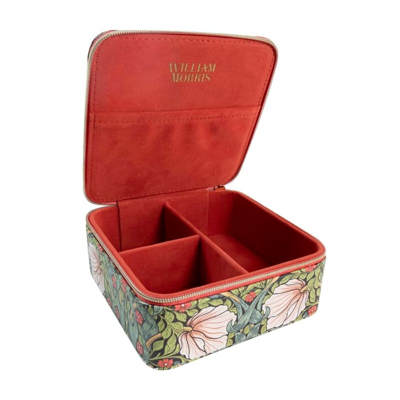 Portico Designs Ltd William Morris Pimpernel Travel Jewellery Case, size