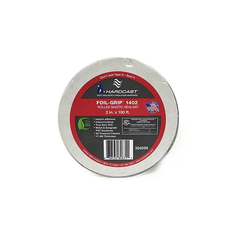 Hardcast 304099 Foil-Grip 1402 Mastic Duct Sealant 2" x 100'