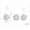lightling Frieda Pendant Lamp with Plush Shade, Height Adjustable, Ceiling