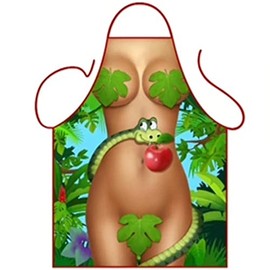 Iconic Aprons Sexy Eve Apron, Polyester, Multi-Colour, 79 x 56 x 0.1 cm