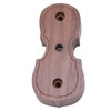 Violin Shaped Wall Mount Black Walnut Wood Colour Violins Hook