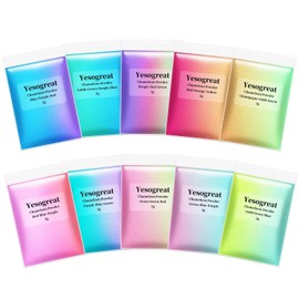 10 Colors Chameleon Mica Powder, Epoxy Resin Color Pigment Powder, Color Shift Mica Powder Set, Epoxy Resin Pigment Powder for Nail Art, Soap Making, Painting,Slime,Resin Art