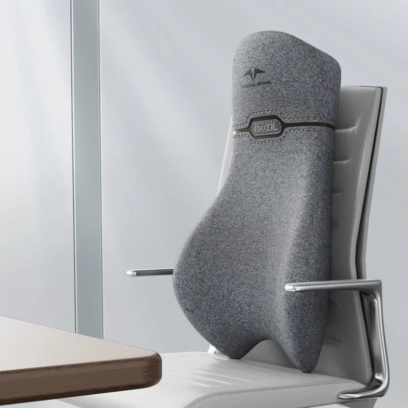 Memory Foam Lumbar Support Pillow for Office Chair, Ergonomic Backrest