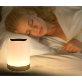 LEGZAR Touch lamp is a Portable Lighting Solution for Your Bedroom or Living Room, with dimmable Warm White and Color-Changing RGB Light. Ideal as a Night Light or Bedside lamp.