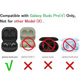 Silicone Ear Tips Replacement for Galaxy Buds Pro, JNSA Replacement Earbuds Tips Compatible with Galaxy Buds Pro Earbuds 6 Pairs SML Black (GBP8PB)