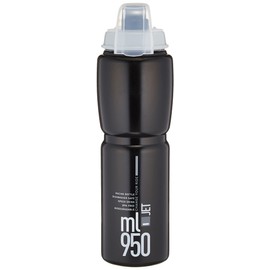 Elite Elite Unisex - Adult Jet Plus Water Bottle, Black/Grey, 950 ml
