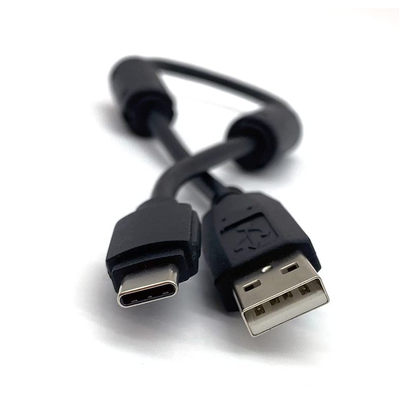 Digirig Shielded Short USB-A to USB-C Cable with Ferrites