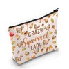 PYOUL Squirrel Lover Gift Crazy Squirrel Lady Makeup Bag Chipmunk