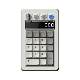 AKNES 8bitdo Retro 18 Mechanical Numpad, 2-in-1 PC numpad and Calculator, Bluetooth/2.4G/Wired Numpad for Windows and Android - M Edition