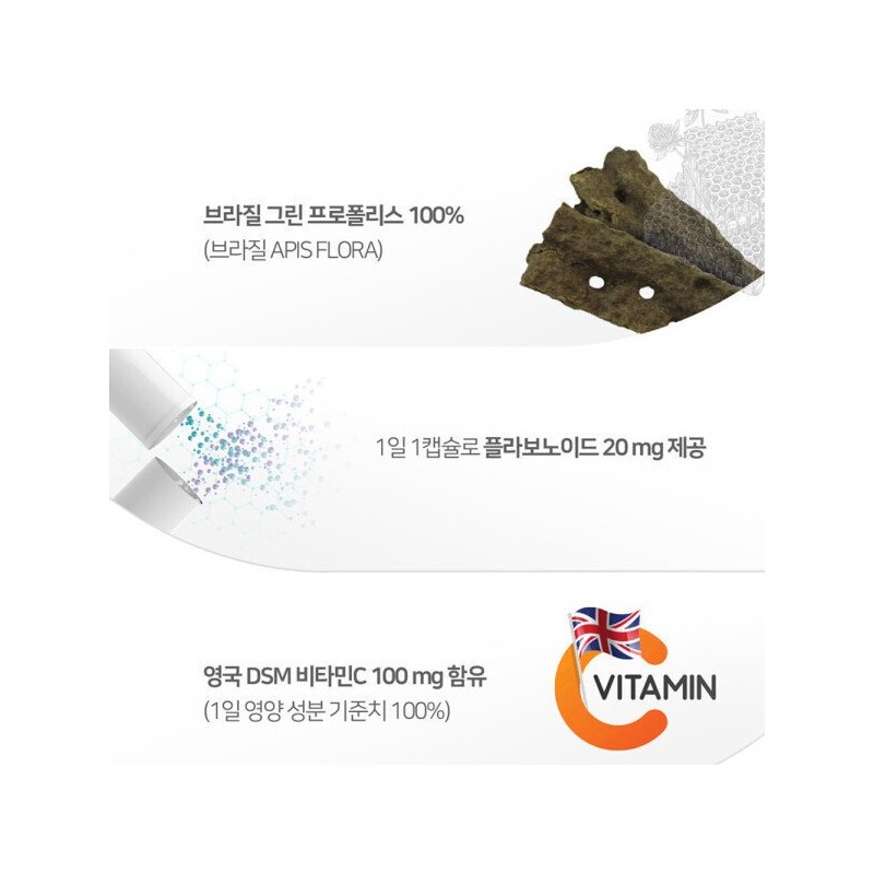 네이처맥스 브라질 그린 프로폴리스 비타민C 앤 아연 500mgX90캡슐 1박스(3개월) NatureMax
