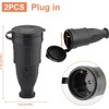 Schuko Plug and Schuko Coupling, Protective Contact Plug, Pack of