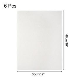 sourcing map 6 Pcs Heat Resistance Oven Liners, 12 x 16 Inch Non-Stick Oven Liners for Baking, Cooking, Grilling and Frying, Easy to Clean, White