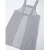 [Edwin] Apron with two-level adjustable back waist button, Hickory H-type,