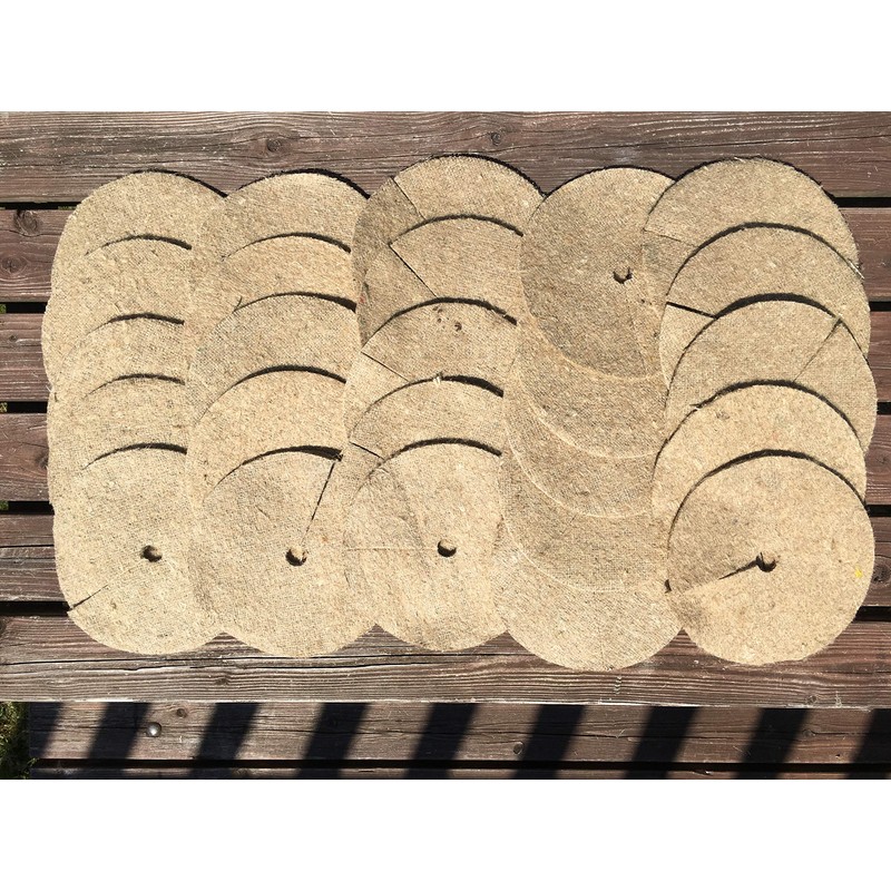 20cm Mulch Mats Made of Recycled Coffee Sacks - Pack