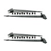 Harris Hardware 93F-HBE-4 Black Colonial Flush Surface Mount Strap Hinge