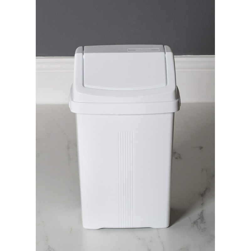 Wham Swing Bin - White , 8 Litre(pack of 2)11739